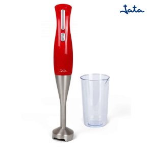 BATIDORA VARILLA JATA 900 W INOX/ROJA + VASO