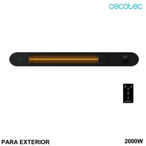 Calefactor infrarroja de pared para exteriores CECOTEC