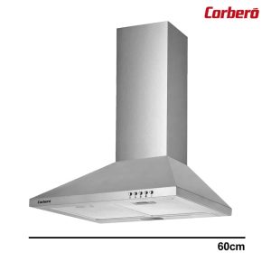 CAMPANA PIRAMIDAL CORBERO 60 CM INOX 360 M3