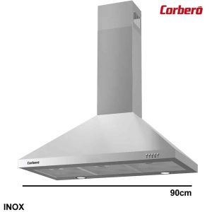 CAMPANA PIRAMIDAL CORBERO 90 CM INOX 621 M3