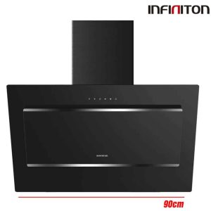 CAMPANA CRISTAL INFINITON 90 CM NEGRA 800 M3