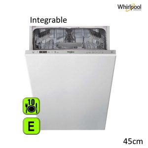 LAVAVAJILLAS ENCASTRE WHIRLPOOL 45 CM 3Âº BAN