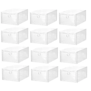 12pz Cajas Organizadoras De Zapatos Transparentes Economicas