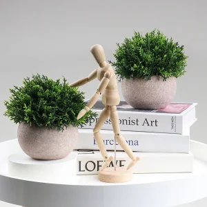 2 Plantas Artificiales Con Maceta Decoración Hogar Verde