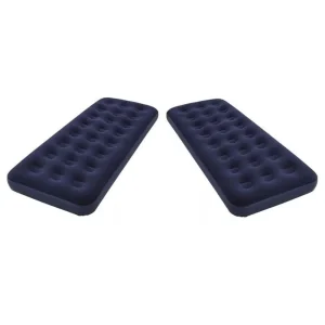 2 Colchones Inflables Individuales Camping Hogar Portátiles