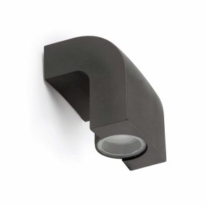 Aplique 1 luz gris oscuro KLAMP