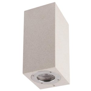 Aplique blanco acabado hormigón LEVI