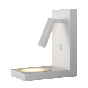 Aplique blanco mate con cargador ZANZIBAR