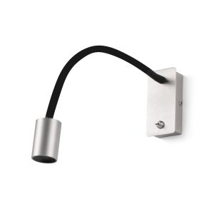 Aplique brazo articulado níquel LESER LED