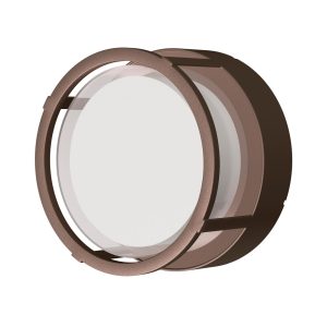 Aplique circular corten 15W Ø 17 cm con luz CCT CREEK LED