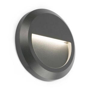 Aplique circular GRANT gris oscuro