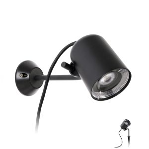 Aplique con estaca incluida negro FLOW