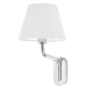 Aplique cromo y pantalla blanca ETERNA