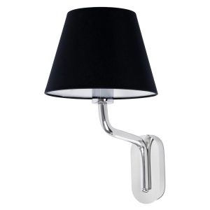 Aplique cromo y pantalla negra ETERNA