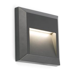 Aplique cuadrado GRANT gris oscuro