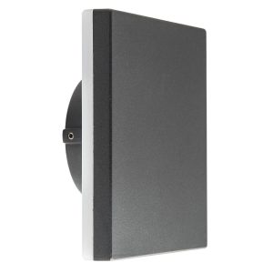 Aplique cuadrado LED gris oscuro BORA