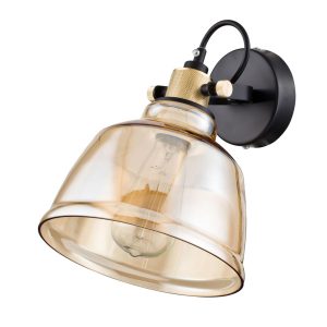 Aplique de cristal color ámbar IRVING