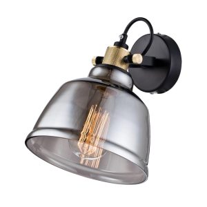 Aplique de cristal color humo IRVING