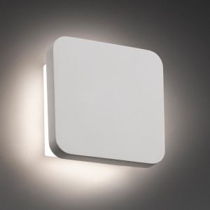 Aplique de pared LED ELSA blanco