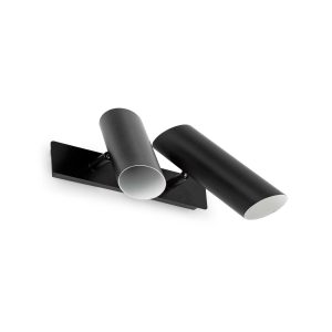 Aplique de pared negro 2 luces LINK