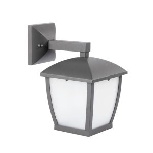 Aplique de pared pequeño WILMA gris oscuro