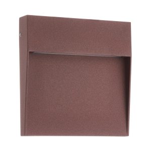 Aplique de superficie 6W acabado corten 16 cm BAKER LED