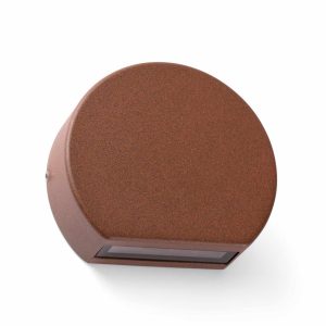 Aplique de terraza marrón óxido PILL LED