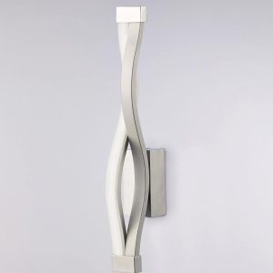 Aplique dimable LED plata SAHARA