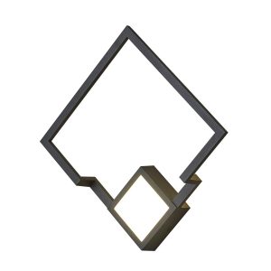 Aplique dimable negro 17W luz cálida BOUTIQUE LED