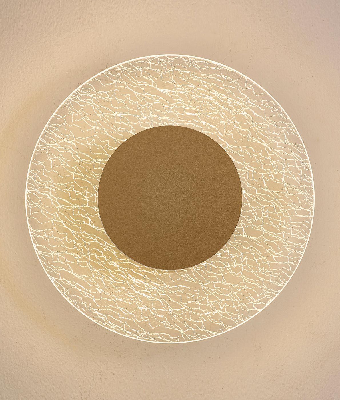 Aplique dorado 30W Ø 50 cm JEWEL LED - Imagen 2