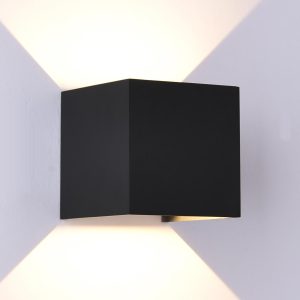 Aplique exterior DAVOS LED 12W negro arena