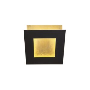 Aplique giratorio negro y dorado de 14 cm DALIA LED 12W