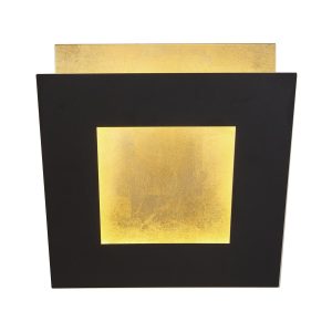 Aplique giratorio negro y dorado de 40 cm DALIA LED 40W