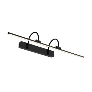 Aplique negro 18W luz cálida 3000K 89 cm PARACURU LED