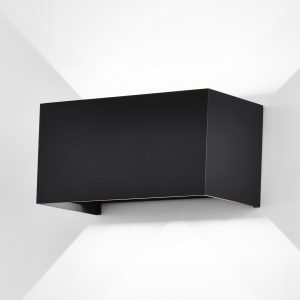 Aplique negro arena LED 4x6W 4000K luz neutra DAVOS