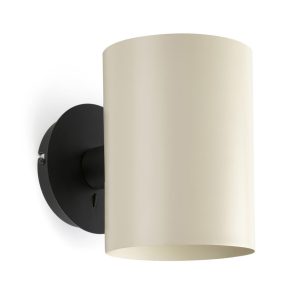 Aplique negro con pantalla beige GUADALUPE