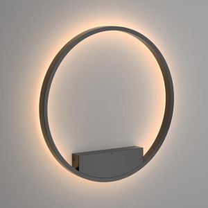 Aplique negro grande Ø 60 cm RIM LED