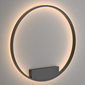 Aplique negro grande Ø 80 cm RIM LED