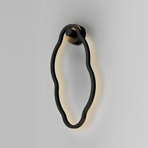 Aplique negro mate H 51 cm TONO LED