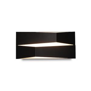 Aplique negro tamaño 22 cm FUJI LED 10W