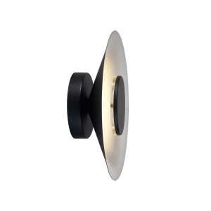 Aplique negro y blanco Ø 25 cm ORION LED 8W