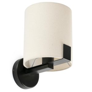 Aplique negro y blanco roto NILA