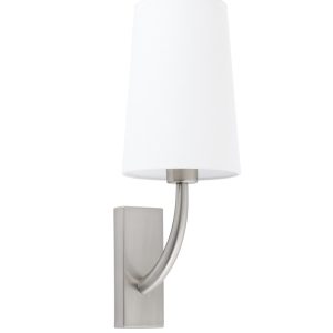 Aplique níquel mate y blanco REM