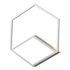 Aplique o plafón dimable 33W blanco KUBICK LED