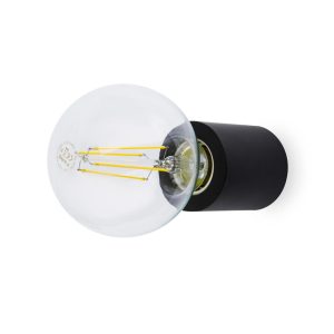 Aplique o plafón minimalista negro mate TEN