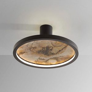 Aplique o plafón negro Ø 30 cm STONE LED