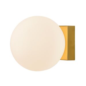 Aplique o plafón oro satinado Ø 12 cm PUEBLA LED