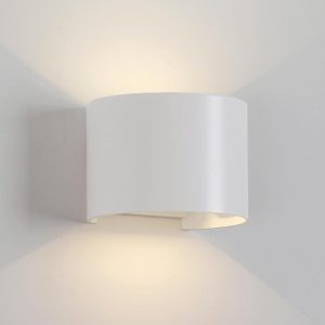 Aplique ovalado LED blanco DAVOS