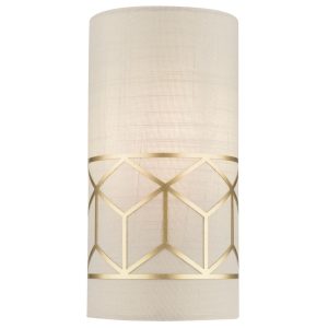 Aplique pared lino y dorado MESSINA