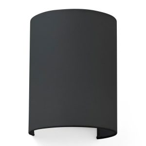 Aplique redondo de tela negro COTTON